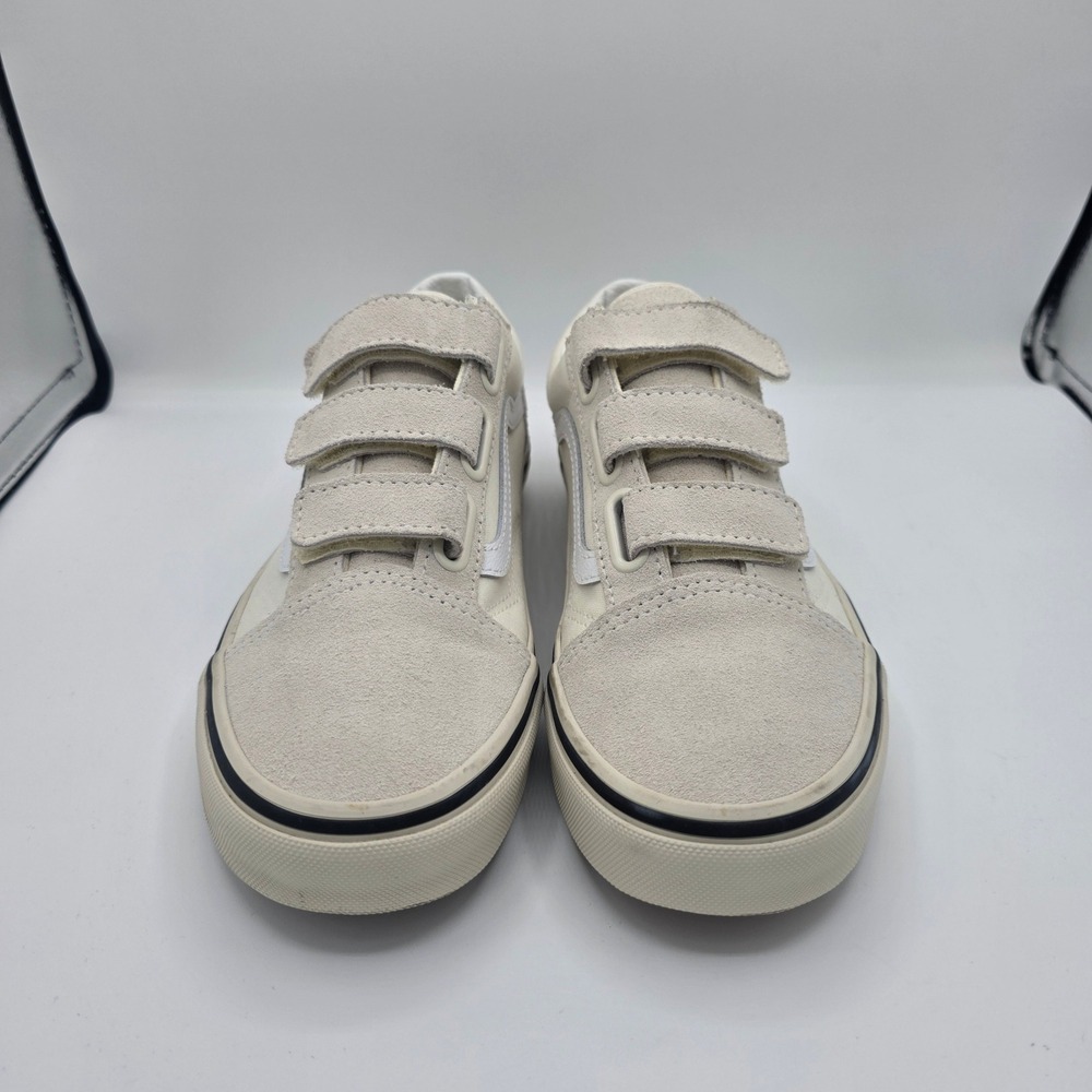 Vans Old Skool V Marshmallow Turtledove Suede Canvas Shoes Womens 7.5 Mens 6 - Picture 2 of 10